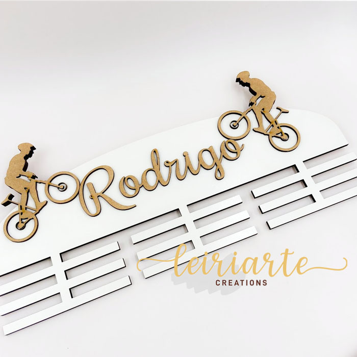 Porta Medalhas Personalizado - Bicicletas BTT