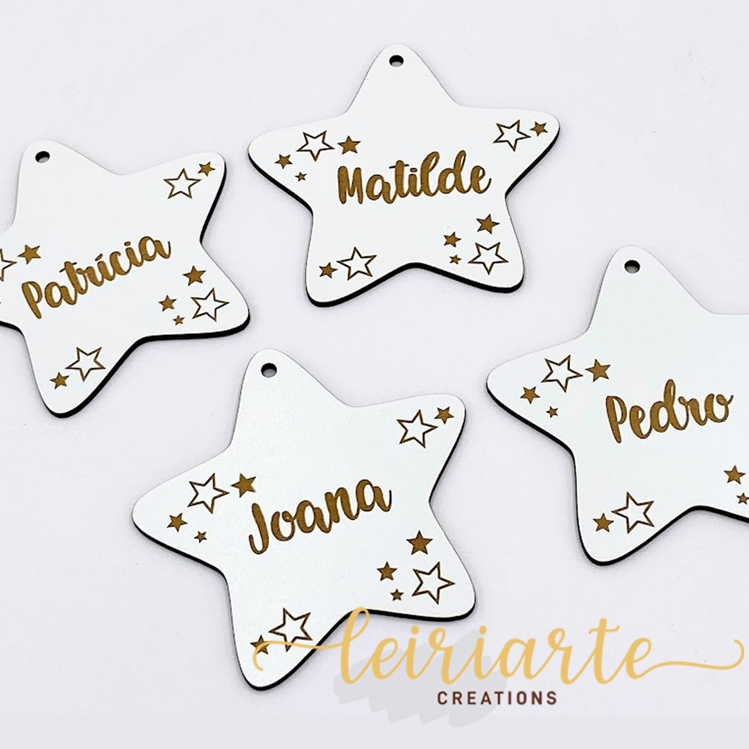 Estrelas de Natal Personalizadas - Mod.1 2 Estrelas de Natal Personalizadas - Mod.1 - Image 2