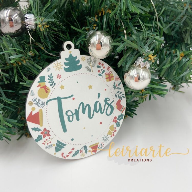 Bolas de Natal Personalizadas a Cores - Mod. 2