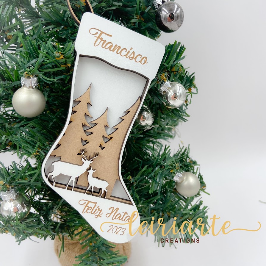 Bota de Natal Personalizada com Nome 1 Bota de Natal Personalizada com Nome