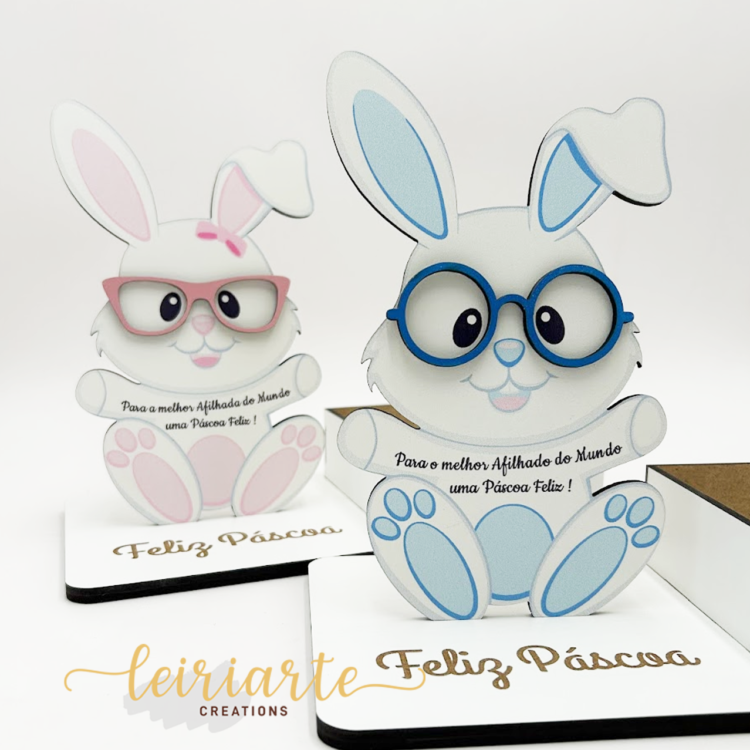 Coelhinho com Cesto Personalizado