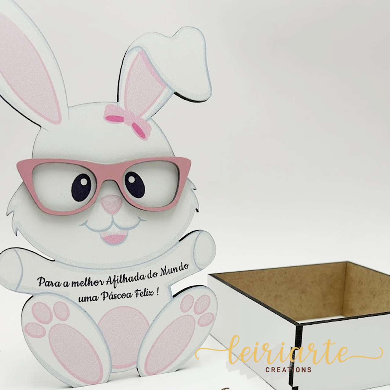 Coelhinho com Cesto Personalizado 3 Coelhinho com Cesto Personalizado - Image 3