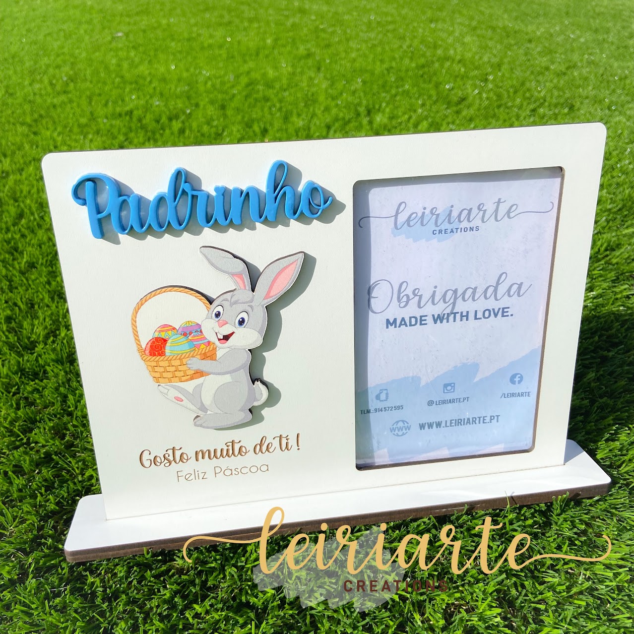 Moldura Personalizada Páscoa - Padrinhos 1 Moldura Personalizada