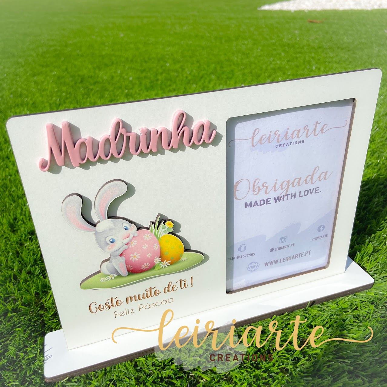 Moldura Personalizada Páscoa - Padrinhos 2 Moldura Personalizada Páscoa - Padrinhos - Image 2