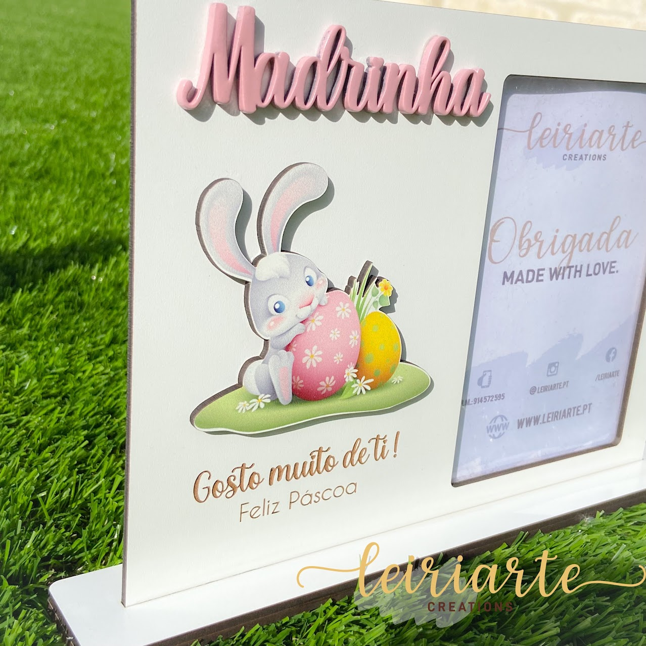 Moldura Personalizada Páscoa - Padrinhos 3 Moldura Personalizada Páscoa - Padrinhos - Image 3