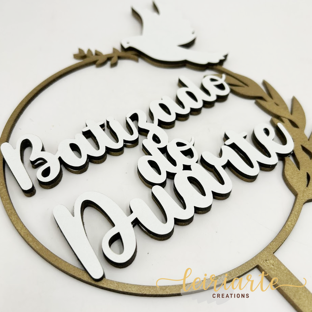 Topo de Bolo Personalizado para Batizado 4 Topo de Bolo Personalizado para Batizado - Image 4