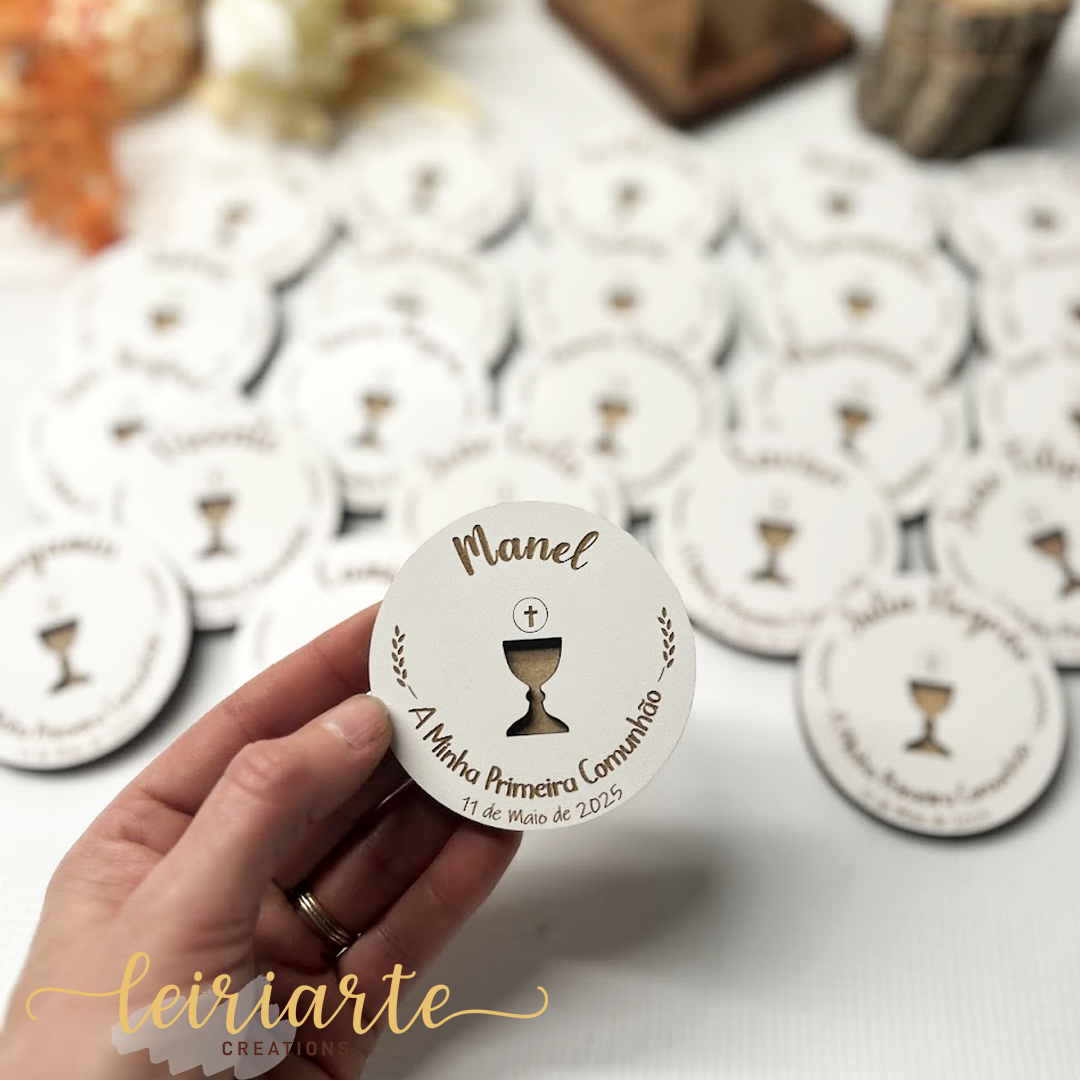 Íman Personalizado Cálice - Primeira Comunhão 1 Íman Personalizado Cálice - Primeira Comunhão