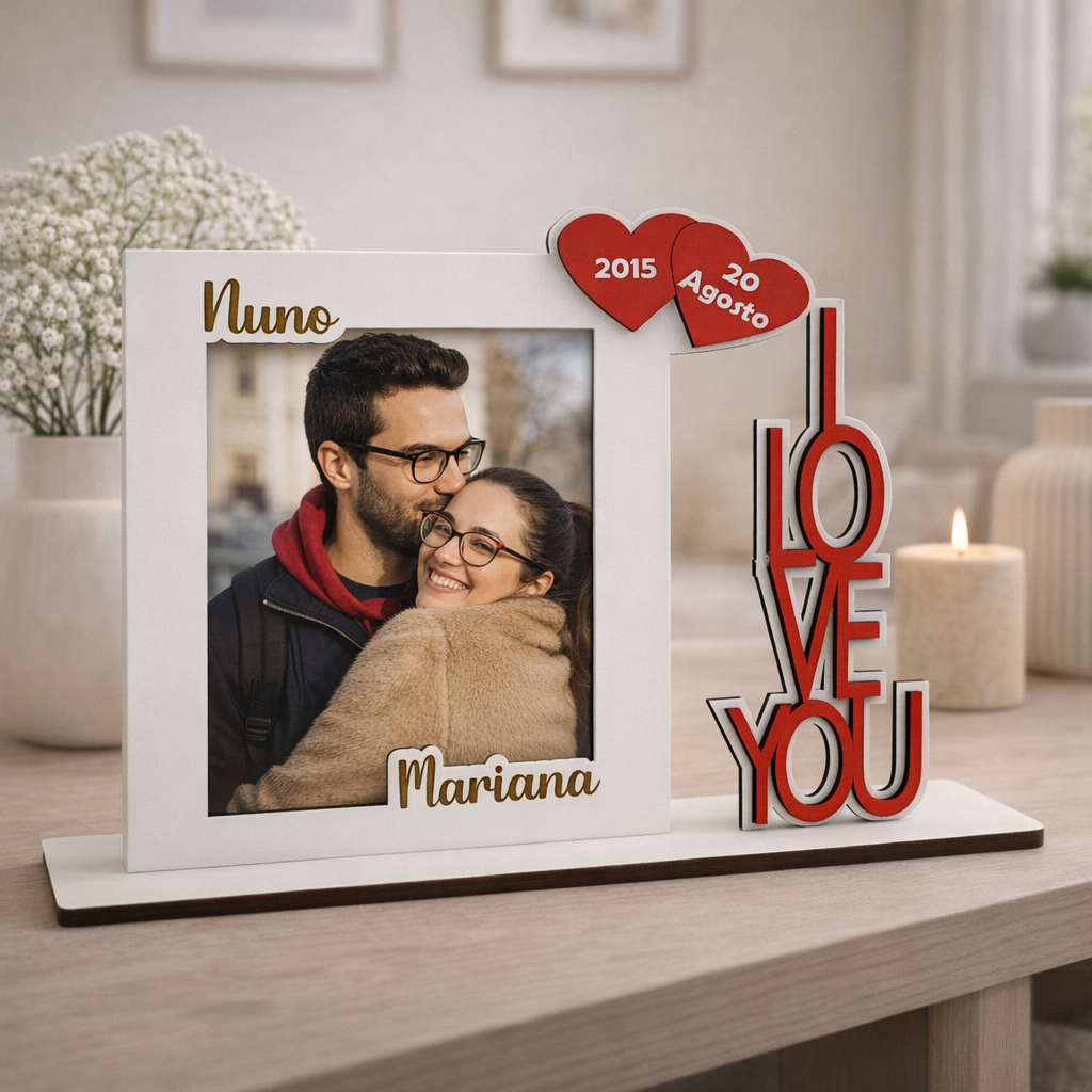 Moldura Personalizada Love You 2 Moldura Personalizada Love You - Image 2